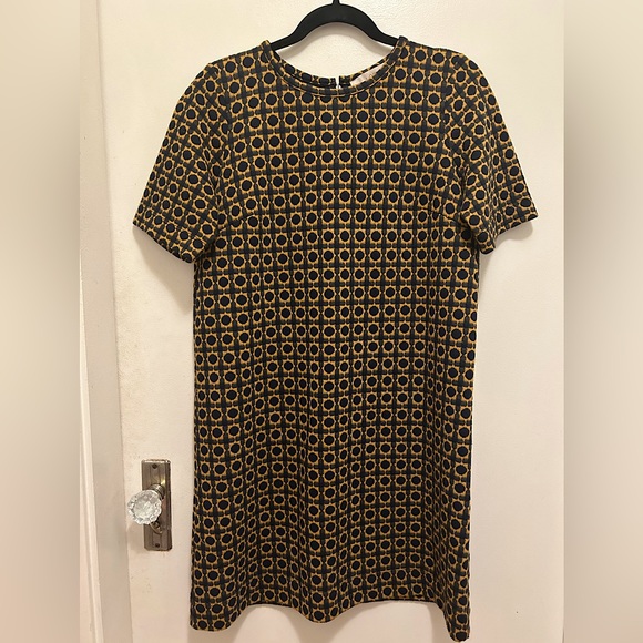 LOFT Dresses & Skirts - LOFT (petites) navy blue and mustard dress.
